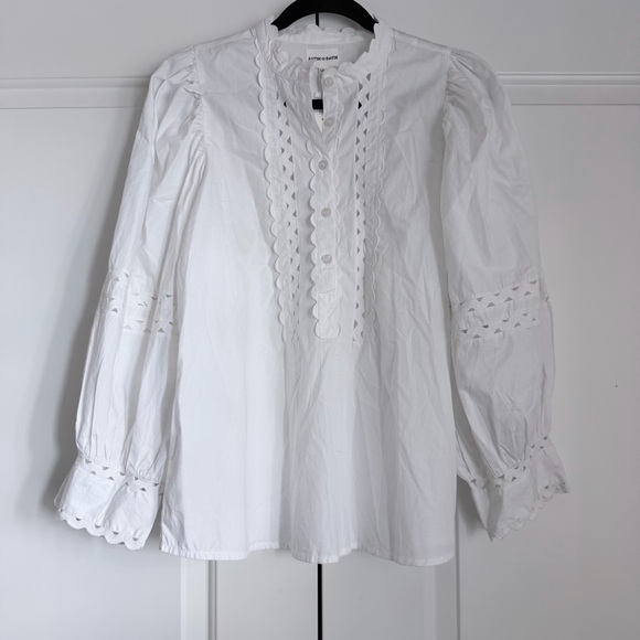 NWT Antik Batik Rodo Blouse White Size L - Picture 4 of 12